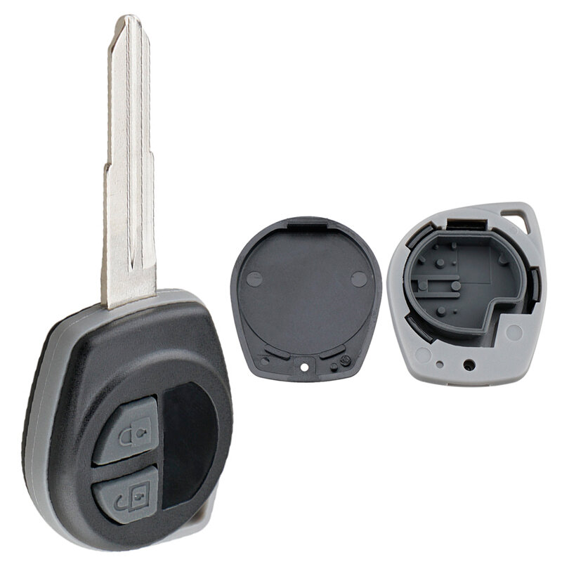 2 Tombol Mobil Fob Kunci Case Shell Pengganti Remote Cover Mobil Aksesoris Kunci untuk Suzuki Vitara Swift Ignis SX4 liana