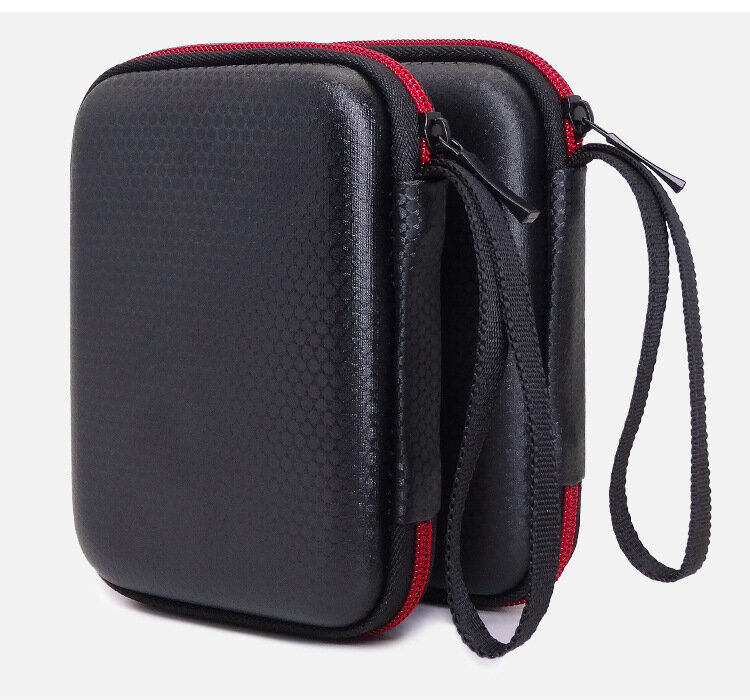 GUANHE 하드 드라이브 케이스 가방, 씨게이트 슬림 하드 디스크 백업 플러스 슬림 500G 1TB WD 패스포트용, 충격 방지 방수 HDD 가방, 2.5 인치