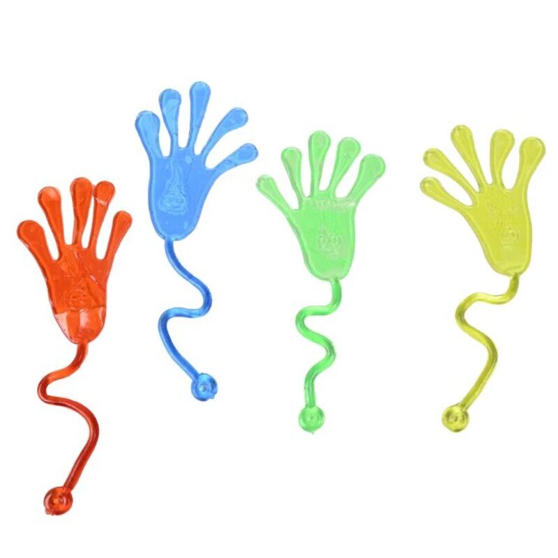 2Pcs Kids Kleverige Handen Palm Partij Gunst Speelgoed Nieuwigheden Prijzen Verjaardagscadeau Speelgoed Voor Kinderen Sticky Speelgoed Antistress Vervormd speelgoed
