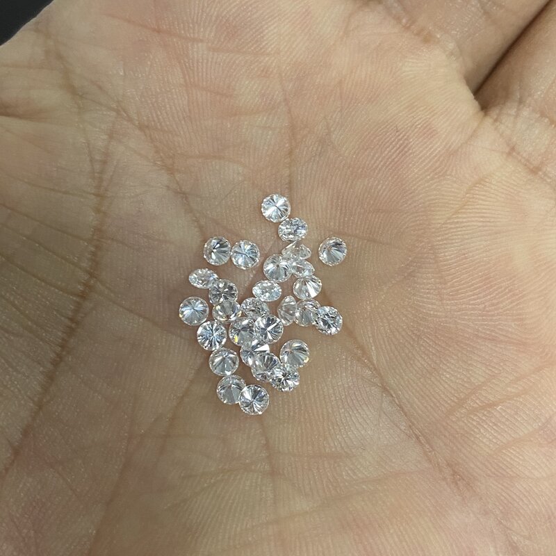 2 peças/saco 100% pedra de diamante natural 0.11 quilates tamanho pequeno 3mm h si muito bom corte índia solto diamante preço