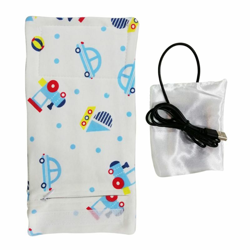 USB 우유 따뜻한 절연 가방 휴대용 여행 컵 따뜻한 아기 수유 병 커버 따뜻한 히터 가방 유아 젖병 가방