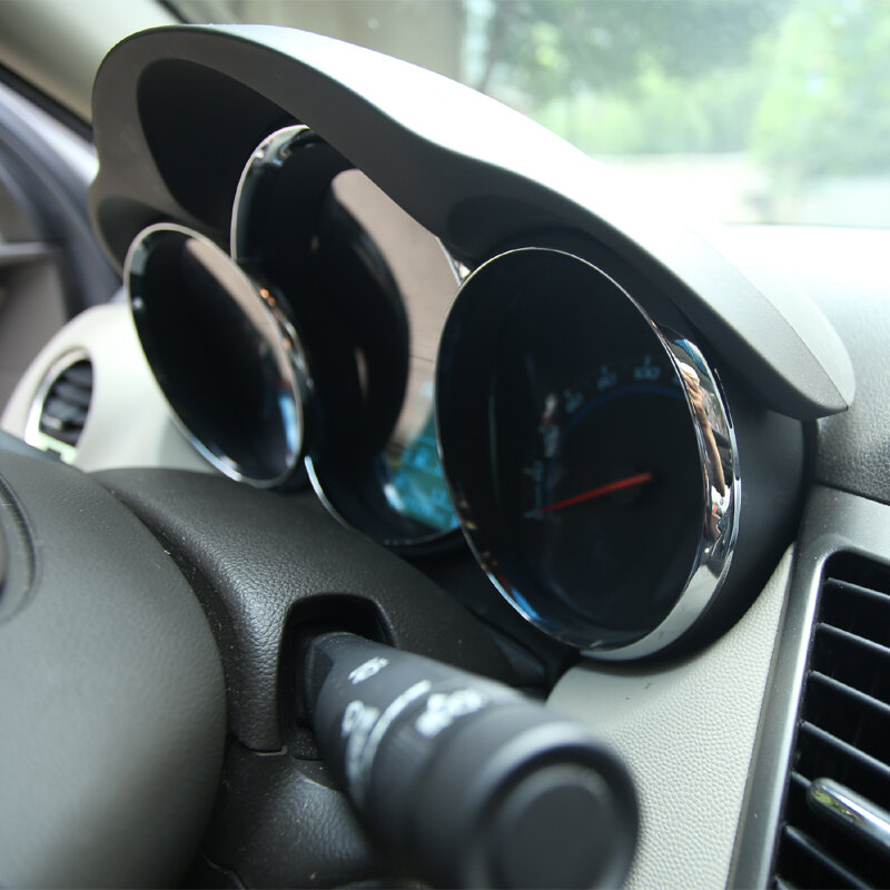 Stiker Spangle Trim dasbor mobil ABS suku cadang cincin dekorasi Panel instrumen mobil untuk Chevrolet Cruze Sedan Hatchback 2009-2014