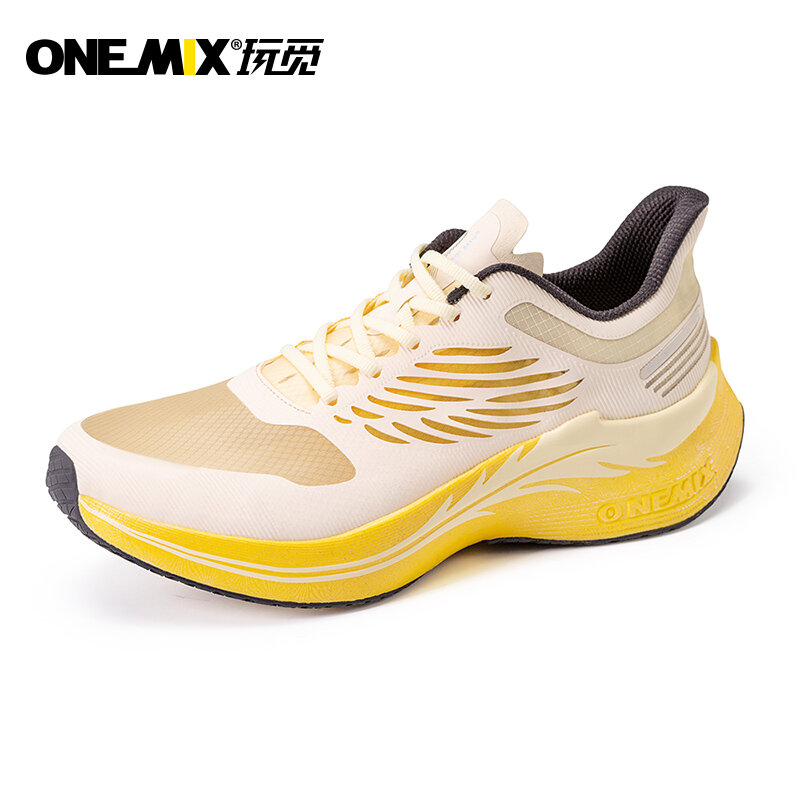 Onemix 2023 Sepatu Lari Sneakers Bersirkulasi Sneakers Berbantalan Maraton Sepatu Olahraga Sejuk