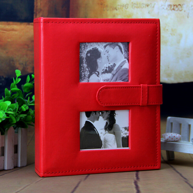 6 inch 200 Photos PU Leather Photo Albums  Home Birthday Gift Gallery for Lover Wedding Birthday Gift Travel Photo Album