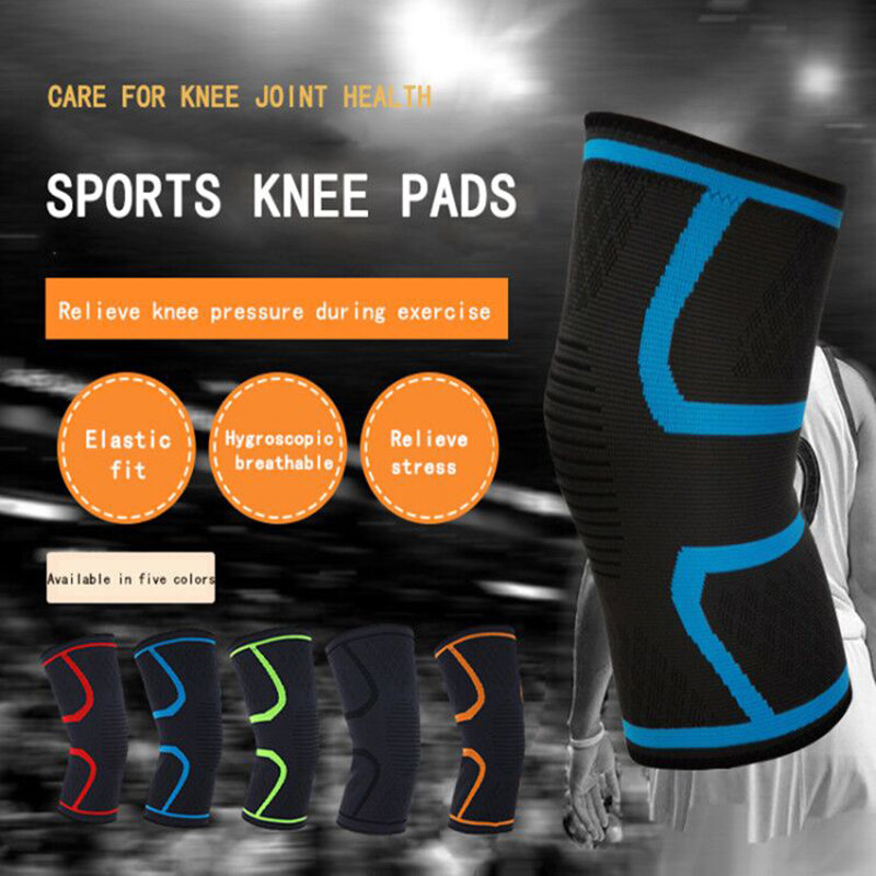 1 PC Elastic Knee Pads Nylon Sports Fitness Kneepad Protective Belt for Running Basketball Volleyba