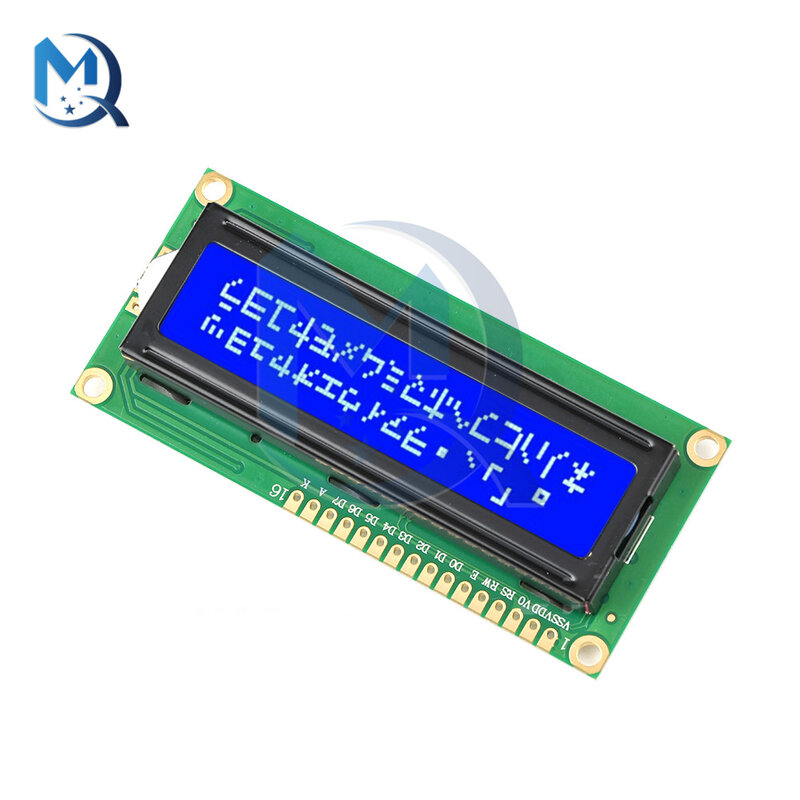 5V LCD1602 1602 LCD I2C Display Module Blue / Yellow Green Screen PCF8574T Backlight LED Srceen Board Background for Arduino