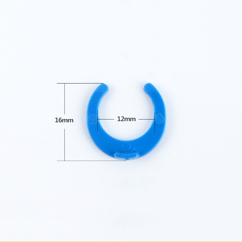 Clip azul de tubo OD de 3/8 ", hebilla de junta de anillo C, conector rápido de agua RO, diámetro de 9,5 MM, accesorios de sistema de filtro de instalación de tubería PE