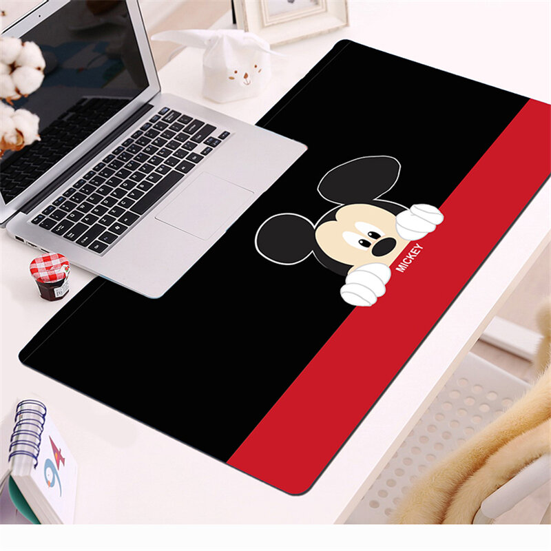 Duża podkładka pod mysz biurowa 70x30cm Mickeymouse podkład na biurko gra Gamer podkładka pod mysz gamingową poduszka na biurko na Tablet PC Notebook prezent