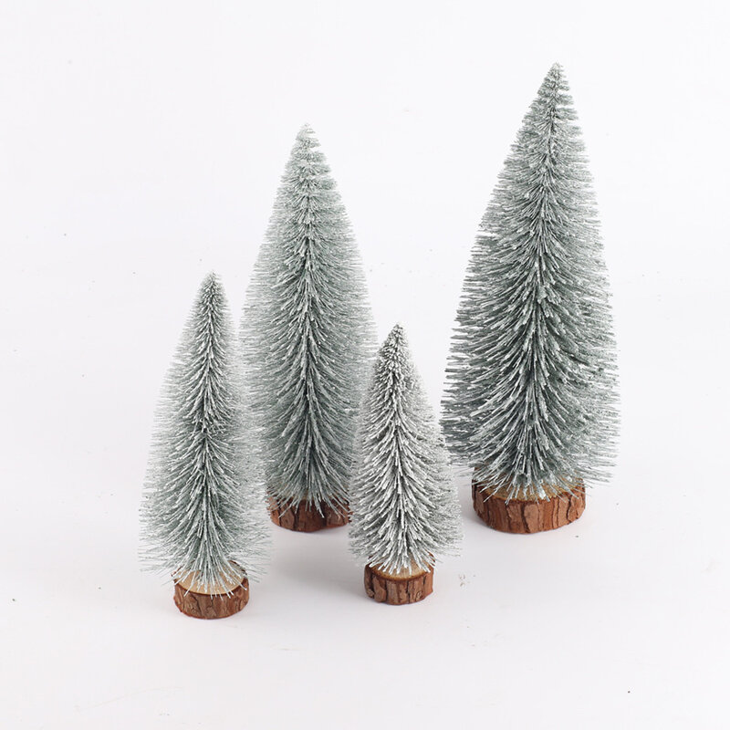 Decoración navideña para el hogar, adornos de árbol Artificial, suministros de artesanía, Mini regalo, arcoíris blanco festivo, 2022