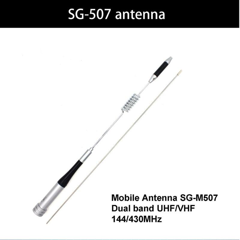 Antena de alto ganho embutida com banda dupla, rádio móvel, antena longa, acessórios para walkie talkie