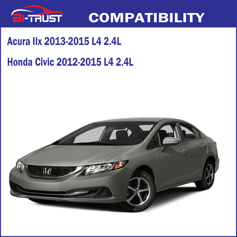 Bi-Trust Engine & Cabin Air Filter for 2013-2015 Acura ILX L4 2.4L 2012-2015/Honda Civic L4 2.4L 80292-SDA-A01