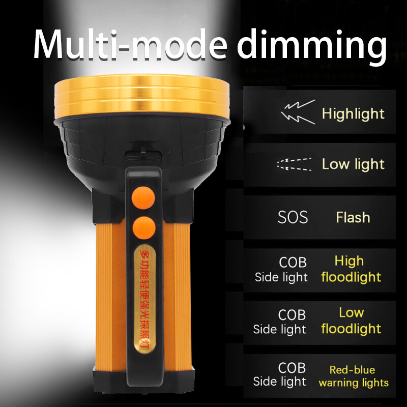 JUJINGYANG متعددة 10 واط LED USB قابلة للشحن ضوء قوي الكشاف