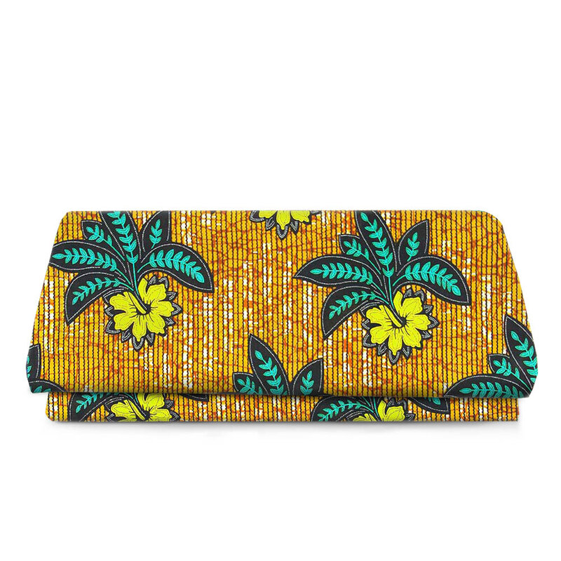 伝統的なアフリカンスタイルのアンカラ生地,人気デザインの高品質ワックス,縫製用の綿,diyアフリカica n.1