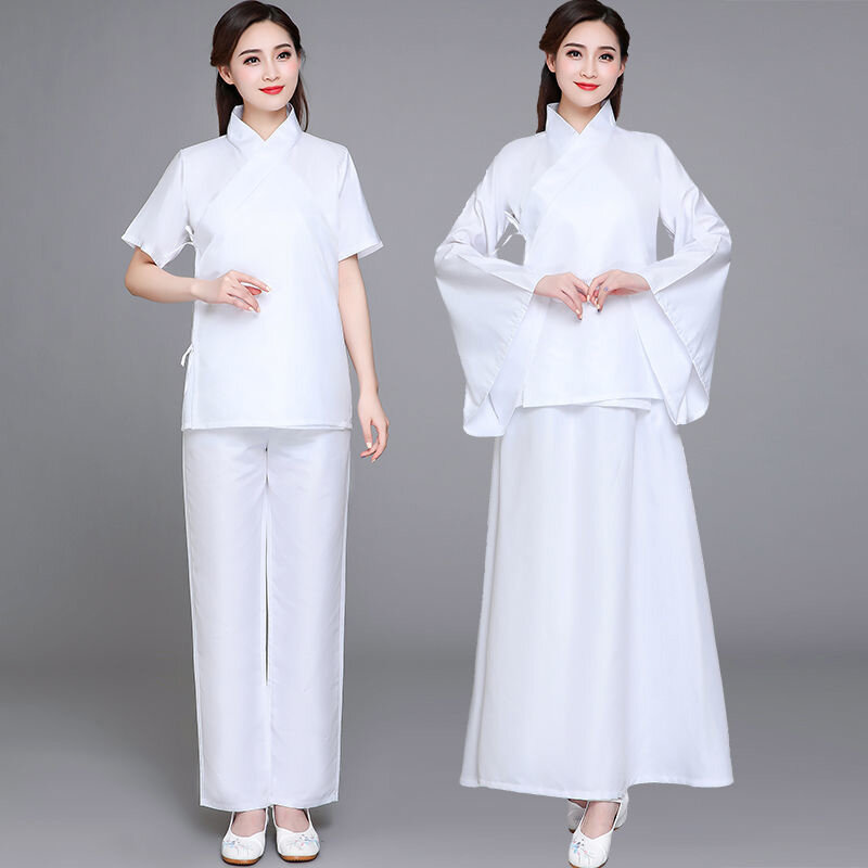 Hanfu-Ensemble de vêtements intérieurs pour femmes, costume d'Halloween dans les prHub chinoises, pyjama pour dames, ensembles jupe et pantalon, dynasties Tang