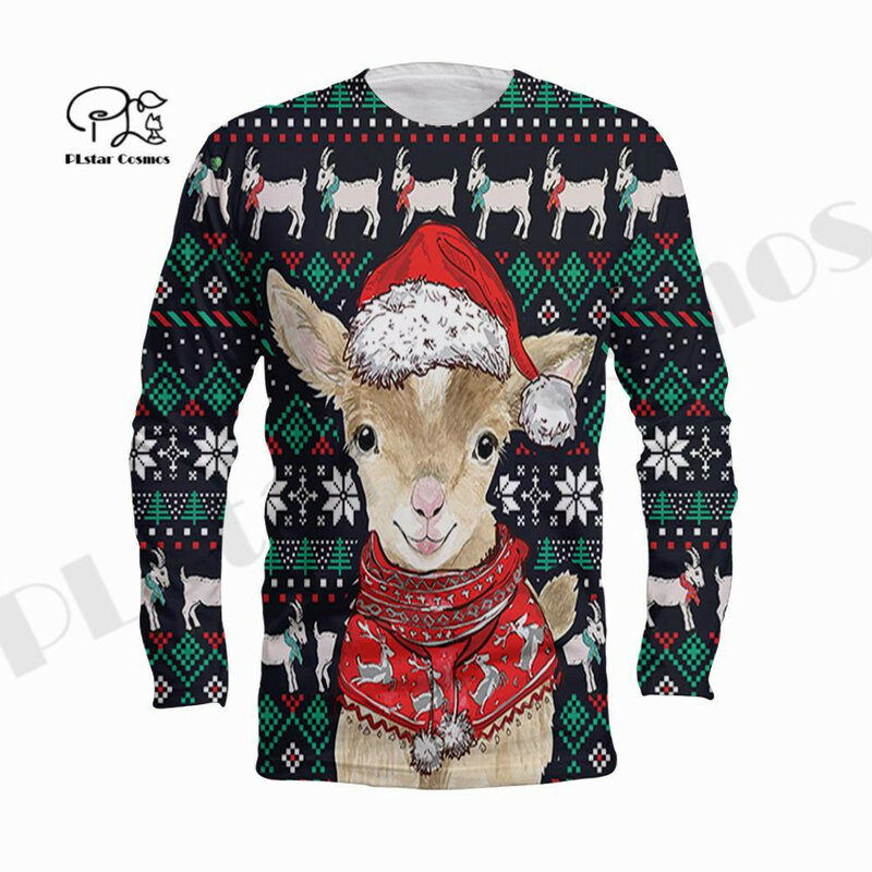 PLstar Cosmos 3Dprinted Neueste Weihnachten Schafe Santa Premium Harajuku Streetwear Einzigartige Unisex Hoodies/Sweatshirt/Zip Stil-4