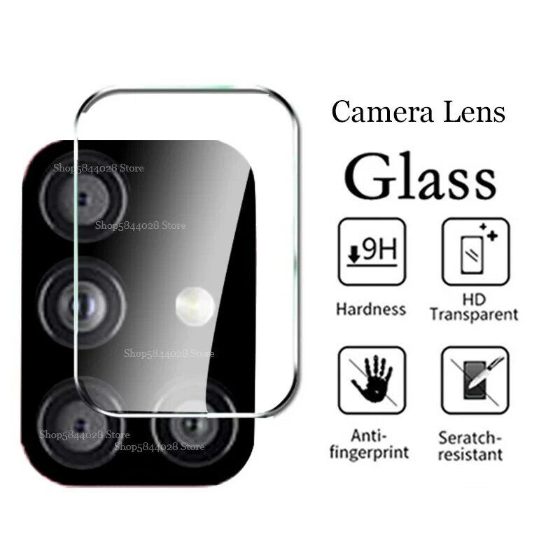 Película de vidro temperado transparente para lente da câmera traseira, proteção de tela para samsung galaxy a51 a71 5g a31 a21s a21 a41 a01 a11