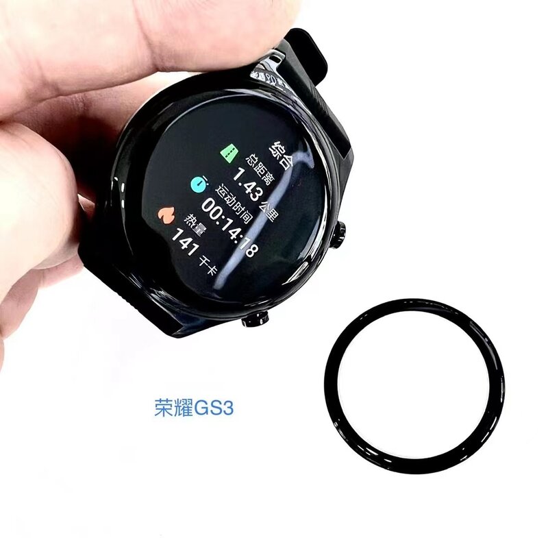 Nova película protetora smartwatch protetor de tela filmes gs 3 completa clara tpu capa macia 3d flexível para huawei honra relógio gs3