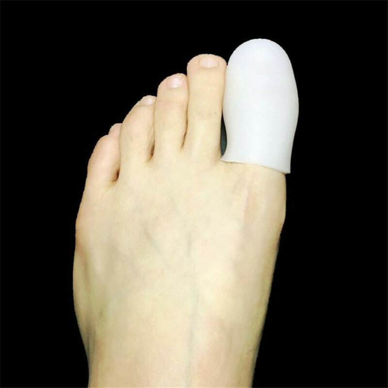 10PCS Big Toe Protector Thumb Care Silicone Soft Breathable Foot Corns Blisters Toe Cap Cover Bunion Finger Gel Tube Health Care