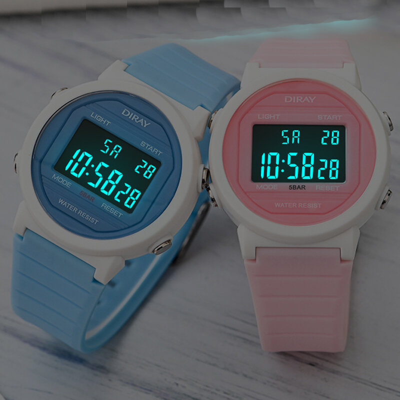 Mode kinder Uhren Wasserdicht Schwimmen Sport Uhr Für Kinder Alarm LED Digital Uhren Junge Mädchen Student Armbanduhr
