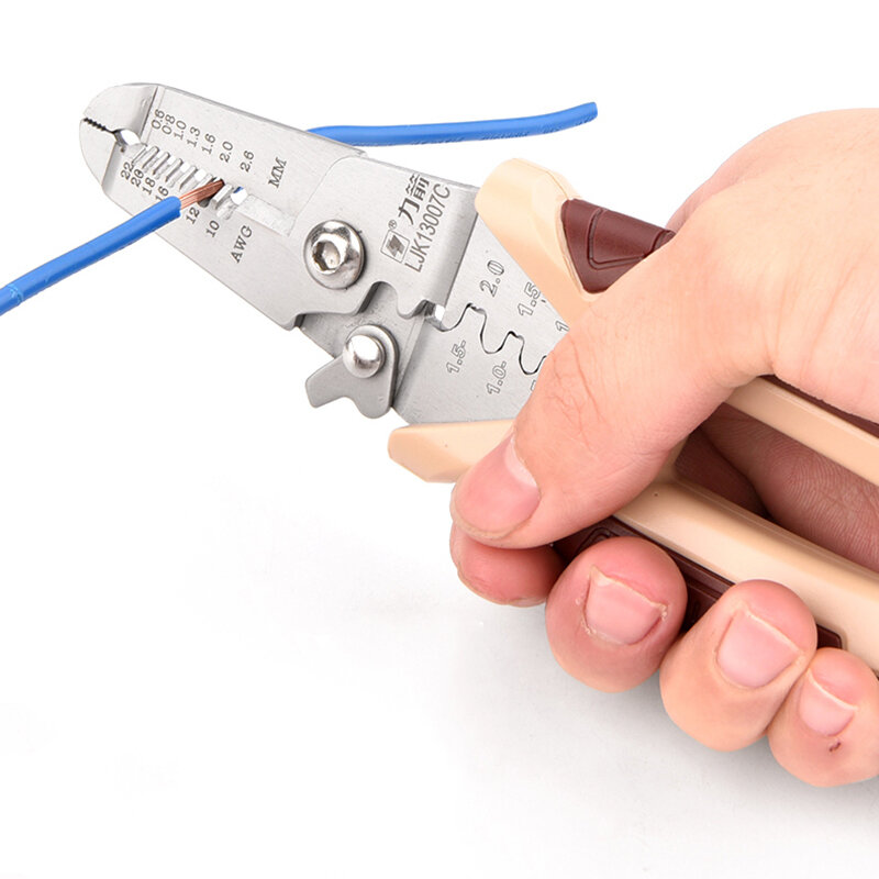 Автоматический инструмент для зачистки обжимной инструмент для кабелей, многофункциональные плоскогубцы с изогнутыми краями