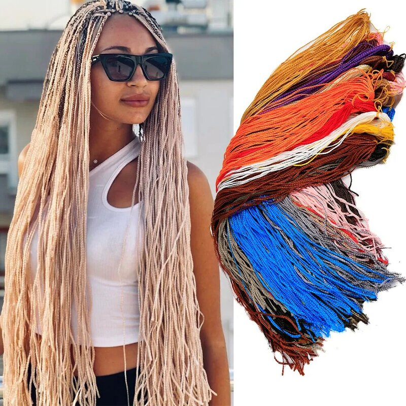 Zizi Zöpfe Synthetische Häkeln Haar Farbige Box Zöpfe Tiefe Welle Haar Lange Senegalse Twist Flechten Haar Extensions für Russland