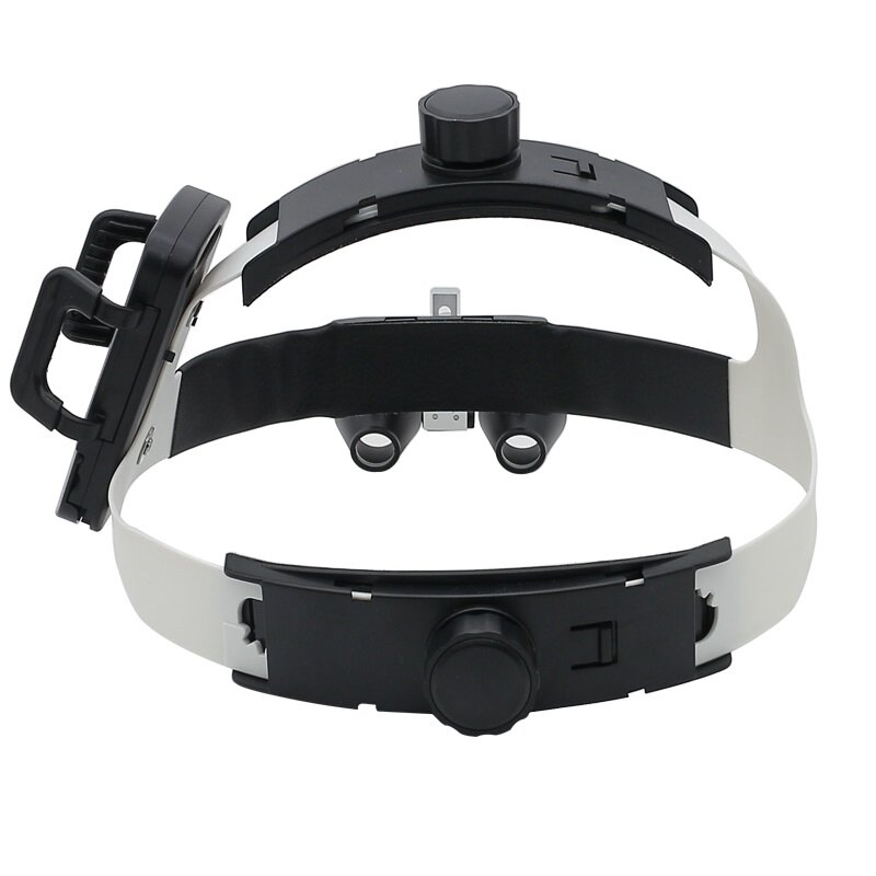 핸즈프리 2.5X 3.5X 치과 용 쌍안경 돋보기, 5W 전조등 사용 가능 클립 Helment Loupes, Li-on 배터리 충전식