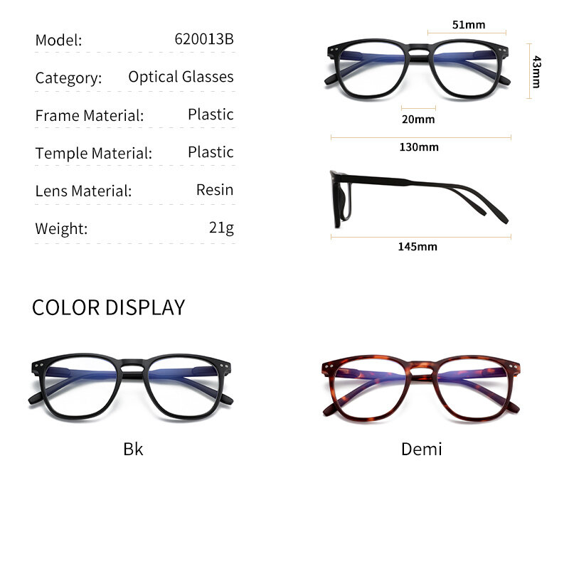 BLUEMOKY-gafas ópticas antiluz azul para hombre y mujer, anteojos con montura cuadrada Juegos de ordenador Retro Para, miopía