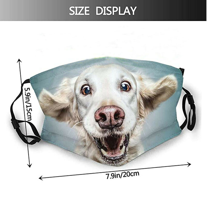 Creativeผู้ใหญ่หน้ากากกลางแจ้งหมอกHazeป้องกันEarloopป้องกันฝุ่นWindproofหน้ากากการ์ตูนสุนัขพิมพ์