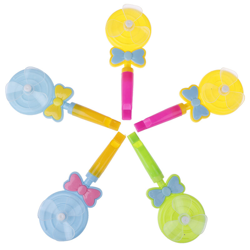 Sifflet moulin à vent coloré pour enfants, jouet de développement Musical, accessoires de fête, cadeau pour enfants, 1/3/5 pièces