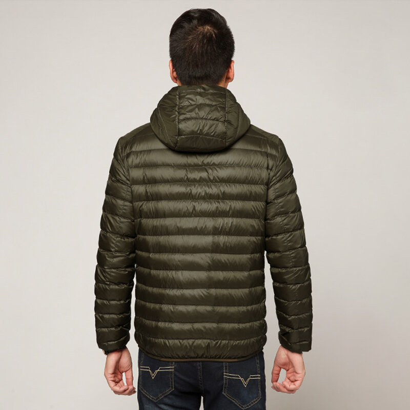 Masculino all-season ultra leve packable down jacket água e vento-resistente respirável casaco 2023 masculino hoodies jaquetas