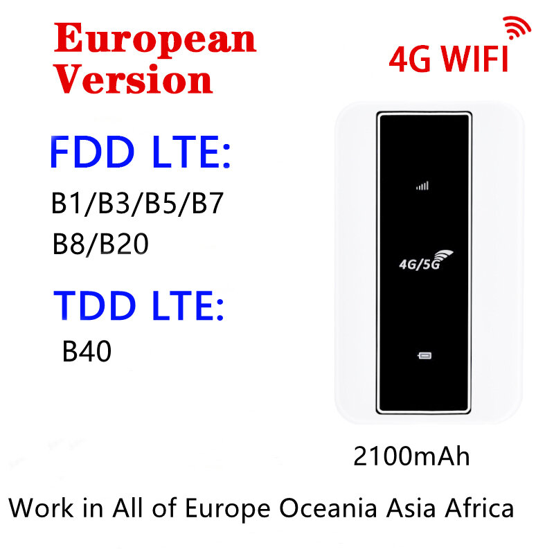 ปลดล็อก4G LTE WiFi WiFi Hotspot Router Router แบบพกพาไร้สาย Dongle