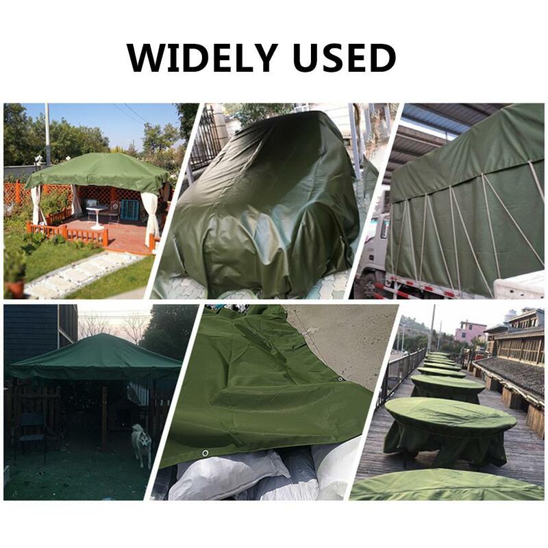 Shade Cloth  Tarps Waterproof Ground Tent Trailer Cover Tarpaulin Wear-resistant Cover with Organic Silicon Coating for Boat RV