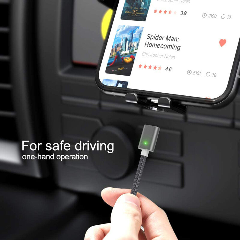 Chargeur magnétique USB CANDYEIC pour iPhone Samsung Huawei honneur LG MOTO Xiaomi Redmi OPPO VIVO Realme USB C câble magnétique