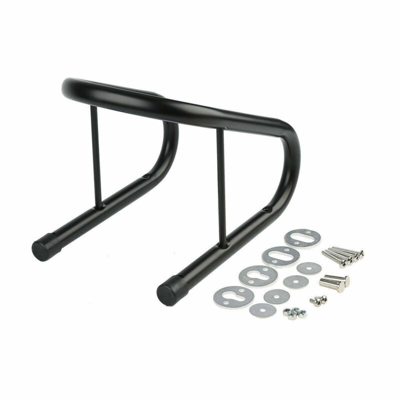 6.5" Black Motorcycle Wheel Chock Kit Scooter Bike Stand Trailer Truck Mount Kit With Quick Release Hardwares