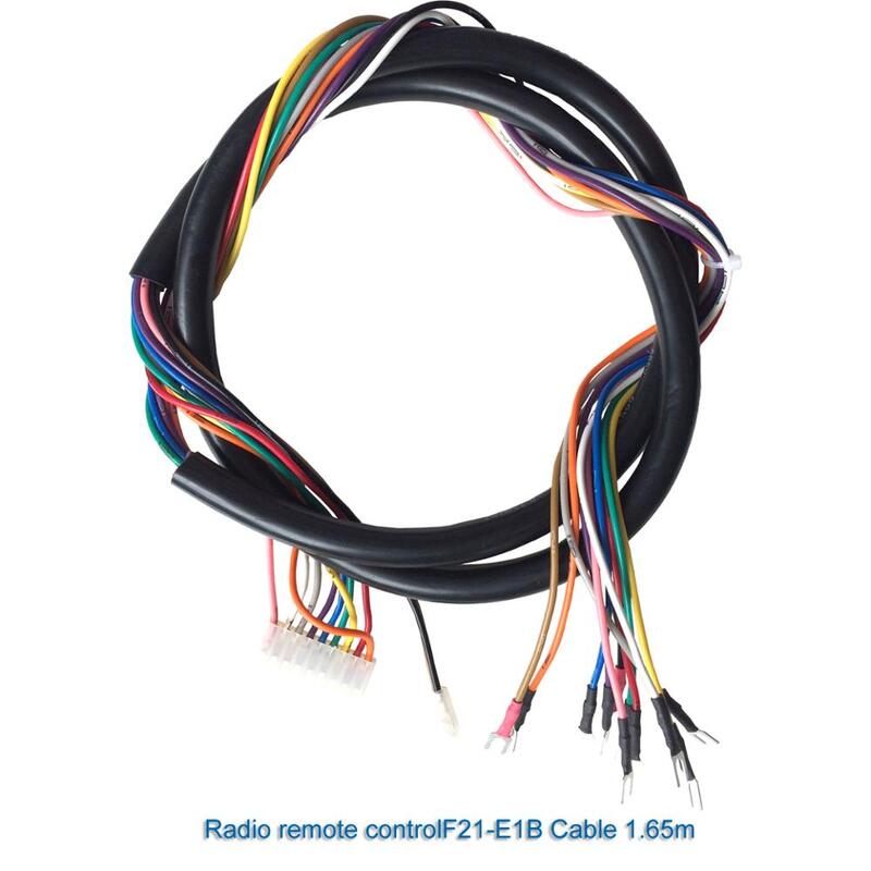 Controle remoto para guindaste industrial sem fio, telecontrol f21e1b f21e1 f21e2 receptor acetor cabo 1.65 ou 1m de comprimento