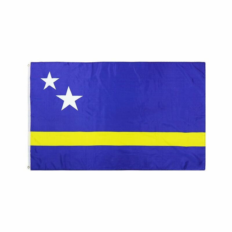 Bandeira regional curaçao bandeira 3x5 poliéster