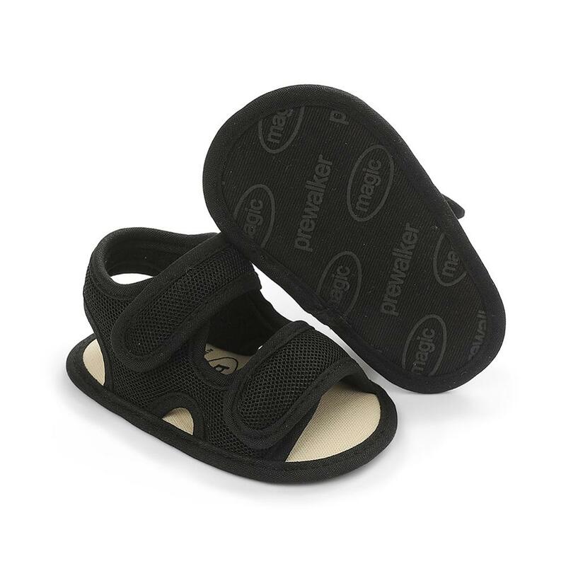 Летняя детская обувь для новорожденных мальчиков и девочек; Однотонные дышащие Нескользящие сандалии; Обувь на мягкой подошве для малышей