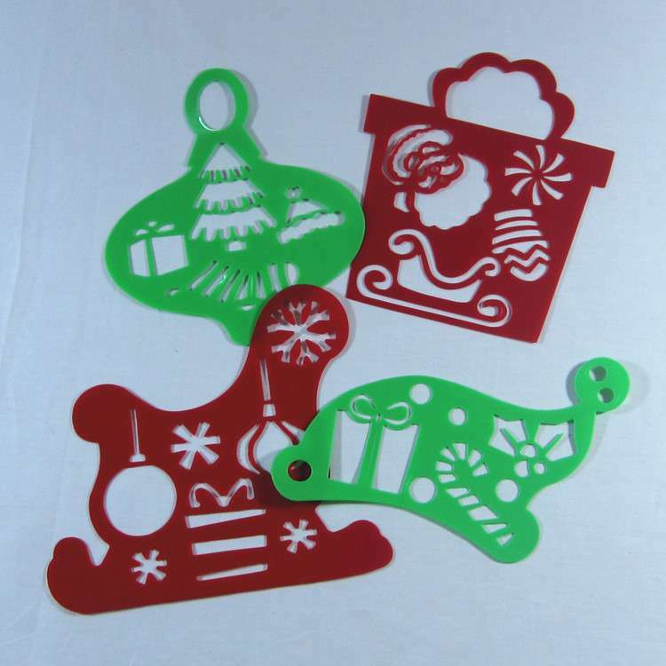 Kinderen Puzzel Vroeg Schilderen Vrolijk Kerstfeest Tekentafel Schetsblok Speelgoed Briefpapier Sjabloon Tools Plastic Unisex Hot Koop