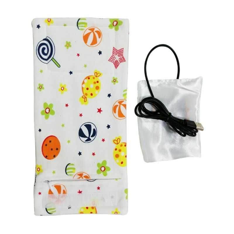 USB Milk Warmer Insulated Bag Portable Travel Cup Warmer Baby Nursing Bottle Cover Warmer Heater Bag