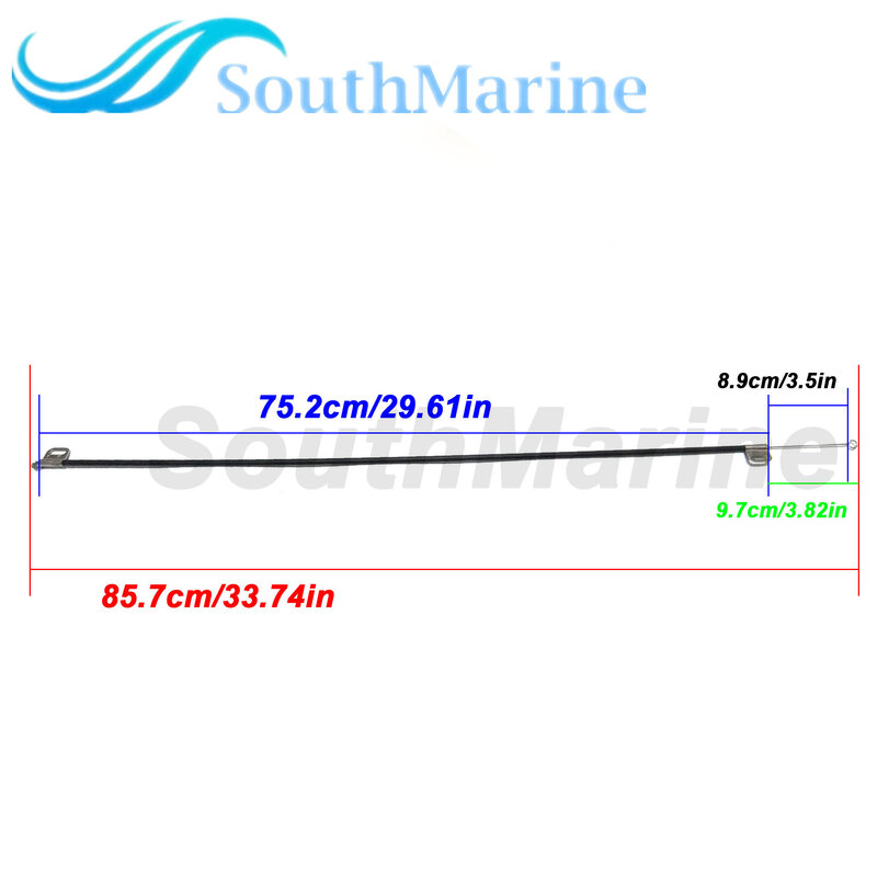 Perahu Motor 60F-01.01.02.00 Starter Berhenti Kabel untuk Hidea Mesin Tempel 2-Stroke 60F