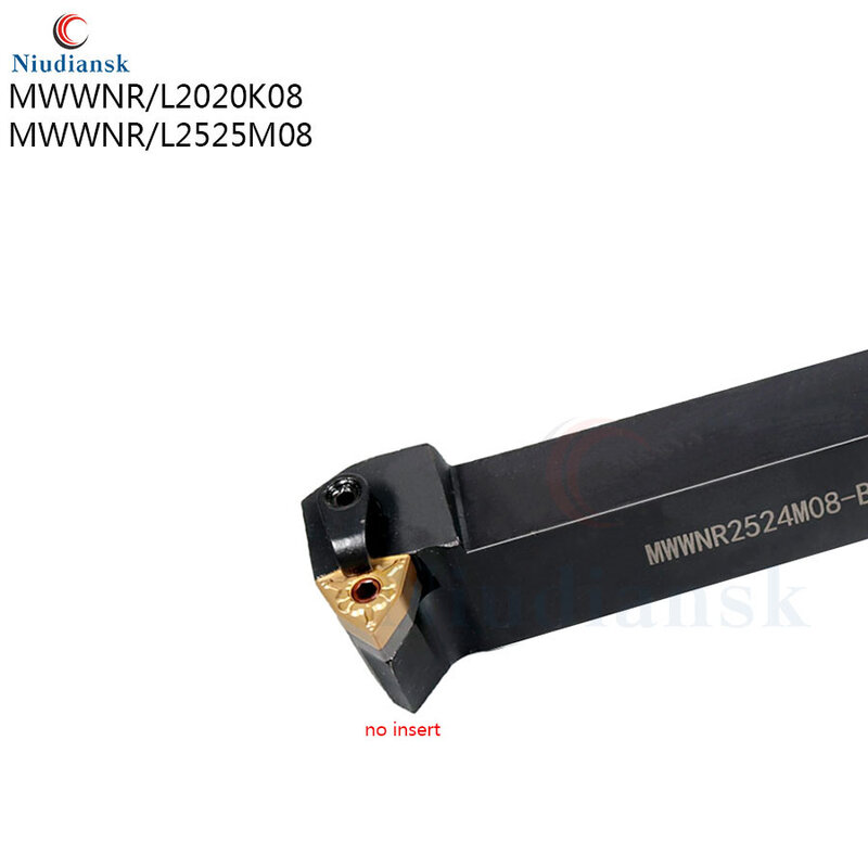 High quality external turning tool holder MWWNR2020K08 MWWNL2020K08 MWWNR2525M08 MWWNL2525M08 CNC lathe boring bar cutting tool