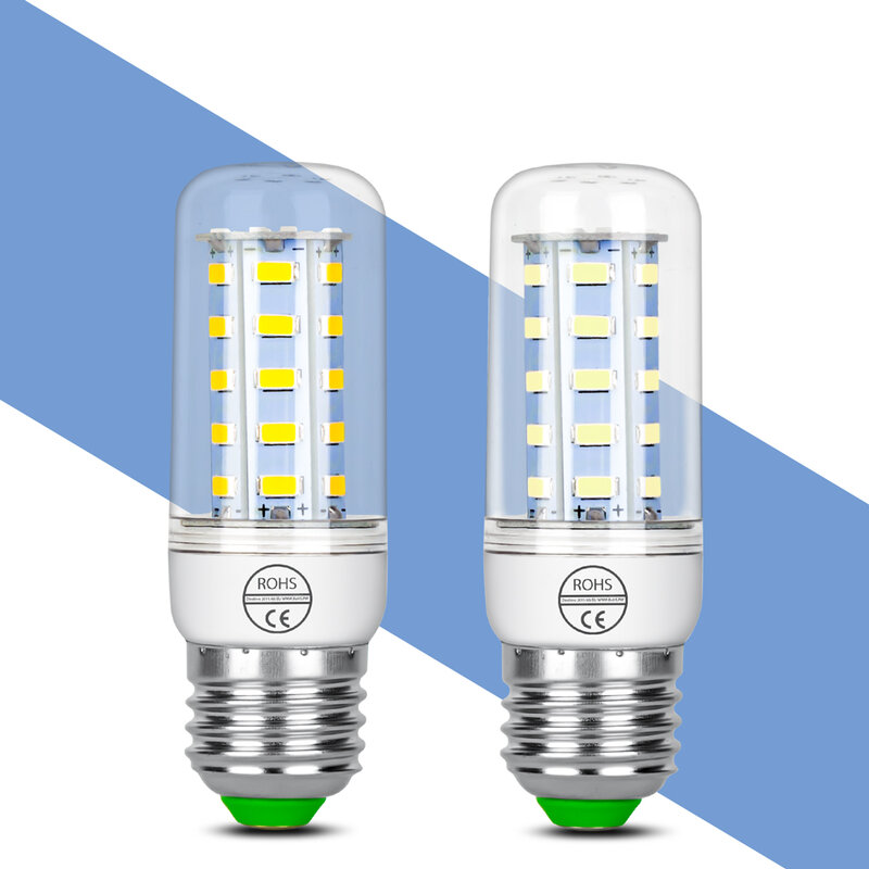 Luz LED de mazorca de maíz, lámpara de vela E27 de 220V, 3W, 5W, 7W, 9W, 12W, 15W, Bombilla G9 B22, iluminación del hogar, lámparas de decoración GU10, 240V