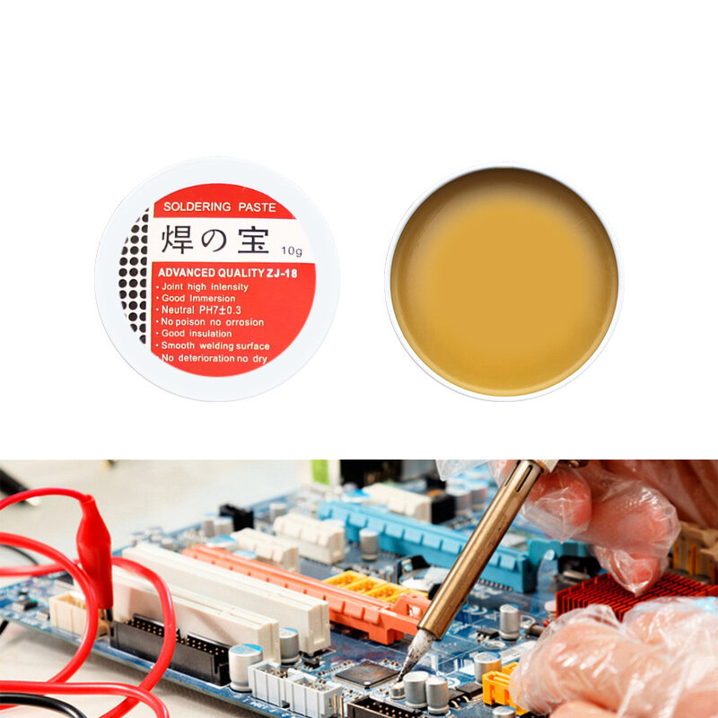 Pasta Solder Rosin Ringan Pasta Solder Lingkungan Fluk PCB Bagian IC Alat Gel Solder Las untuk Pengerjaan Logam