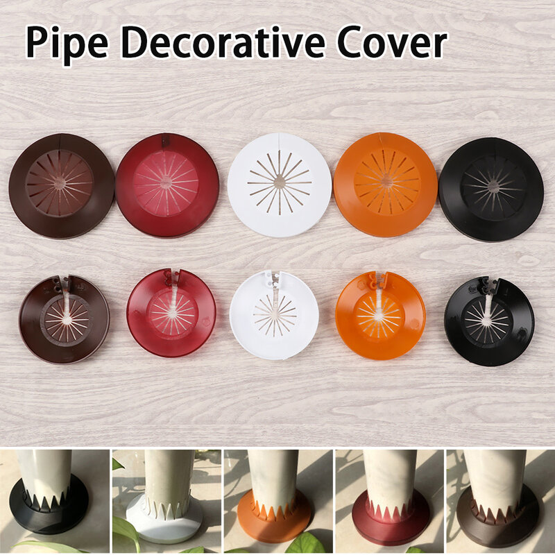 Copertura decorativa per tubi multicolori radiatore per valvole angolari coperchi per tubi rotondi in plastica plumb-pak per condotti per fori a parete accessori per rubinetti