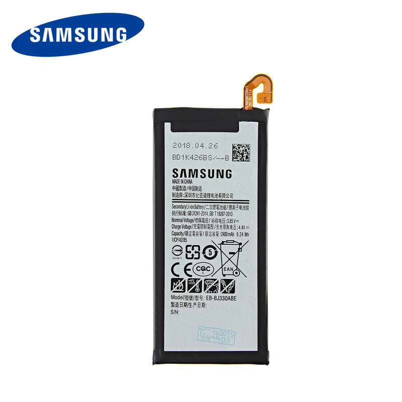 SAMSUNG Original EB-BJ330ABE 2400mAh Batterie pour Samsung Galaxy J3 2017 SM-J330 J3300 SM-J3300 SM-J330F J330FN J330G SM-J330L