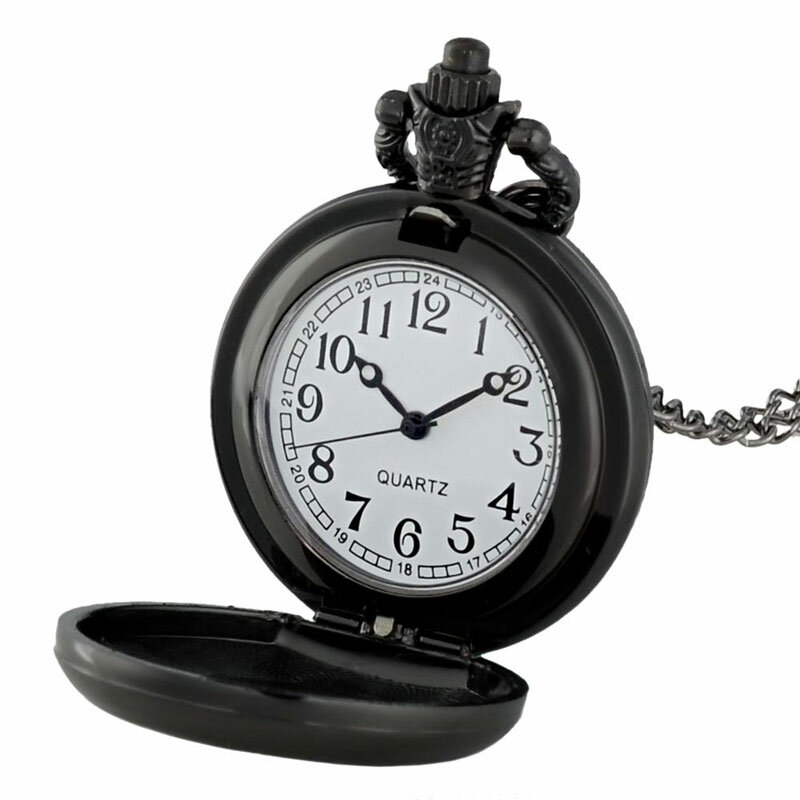 Reloj de bolsillo de cuarzo para hombre y mujer, con diseño de dragón japonés clásico, con colgante, reloj de horas