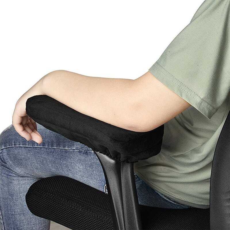 Accoudoir de chaise ergonomique en mousse à mémoire de forme, repose-bras confortable, housse pour les coudes et les avant-bras, 2 pièces
