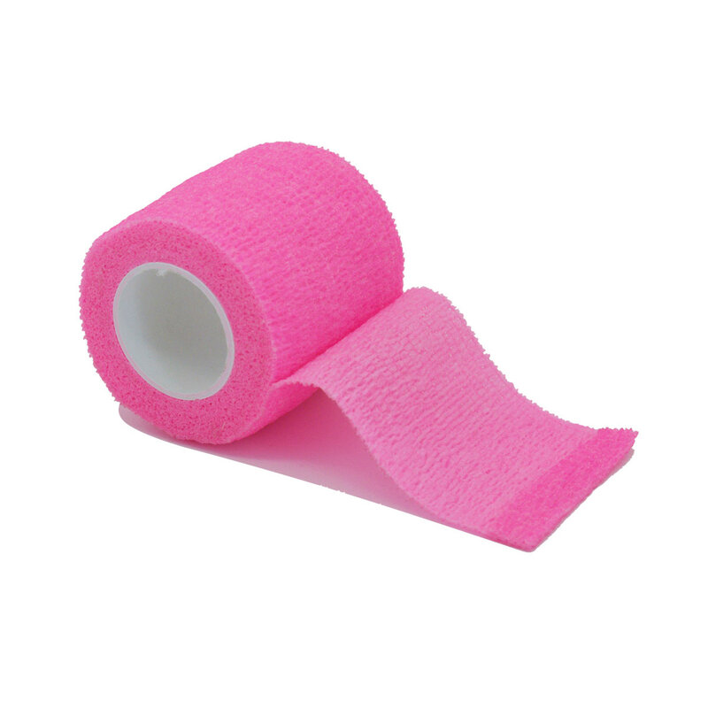 자체 접착 탄성 붕대 랩 테이프, 밝은 분홍색 스포츠 밴드, 무릎 지지 패드, 손가락 발목 손바닥, 1 6 10 개