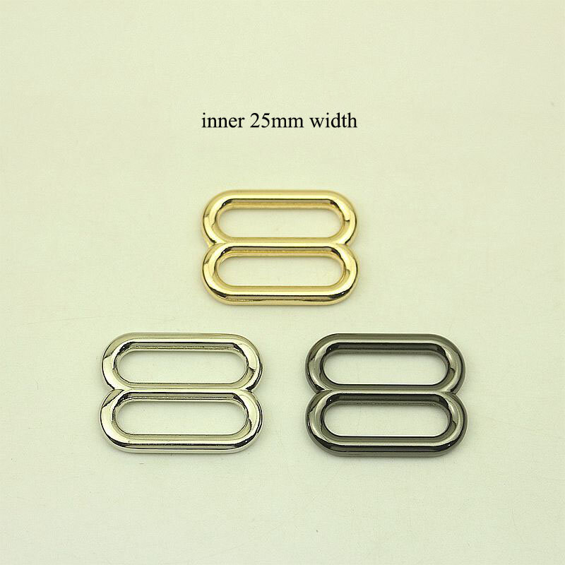 5 pz 20/25/32/38mm fibbie per cinture in metallo O D anello Tri-Glide reggiseno tessitura regolare Slider fibbia borsa cinturino indumento accessori per cucire