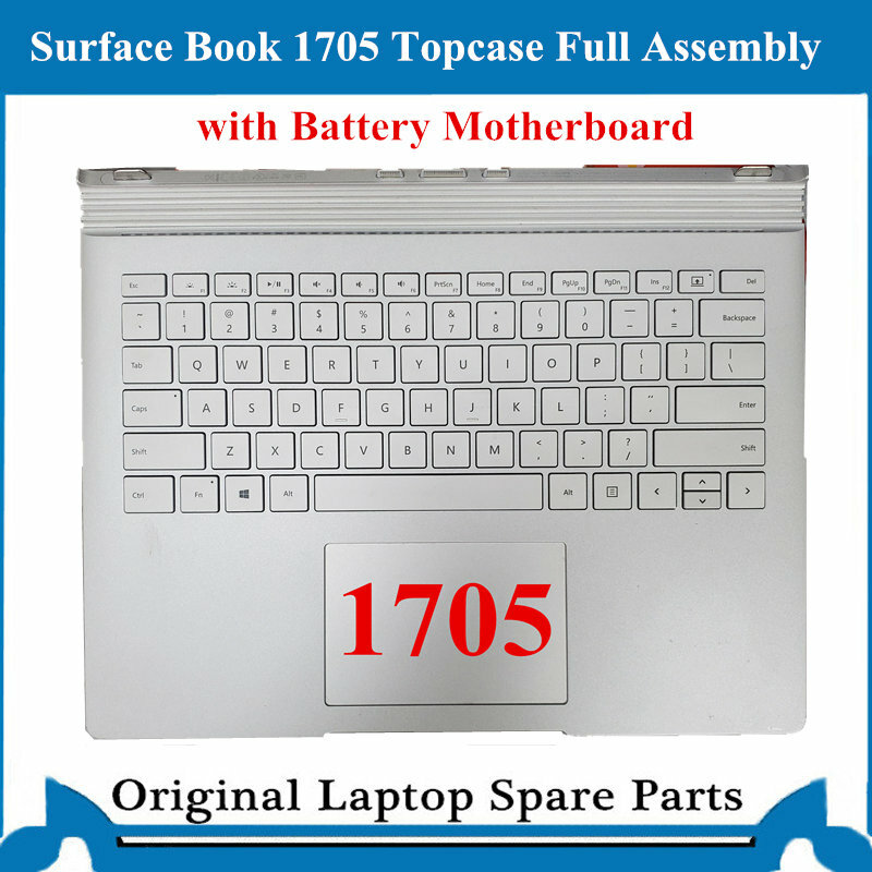 Replacement 13.5 inch For Surface Book 1 1705 Base Trackpad keyboard Battery Motherboard Topcase Full Assemblly  GPU GTX940M